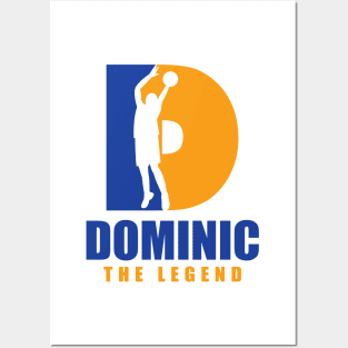 Dominic Custom Player Basketball Your Name The Legend Posters and Art